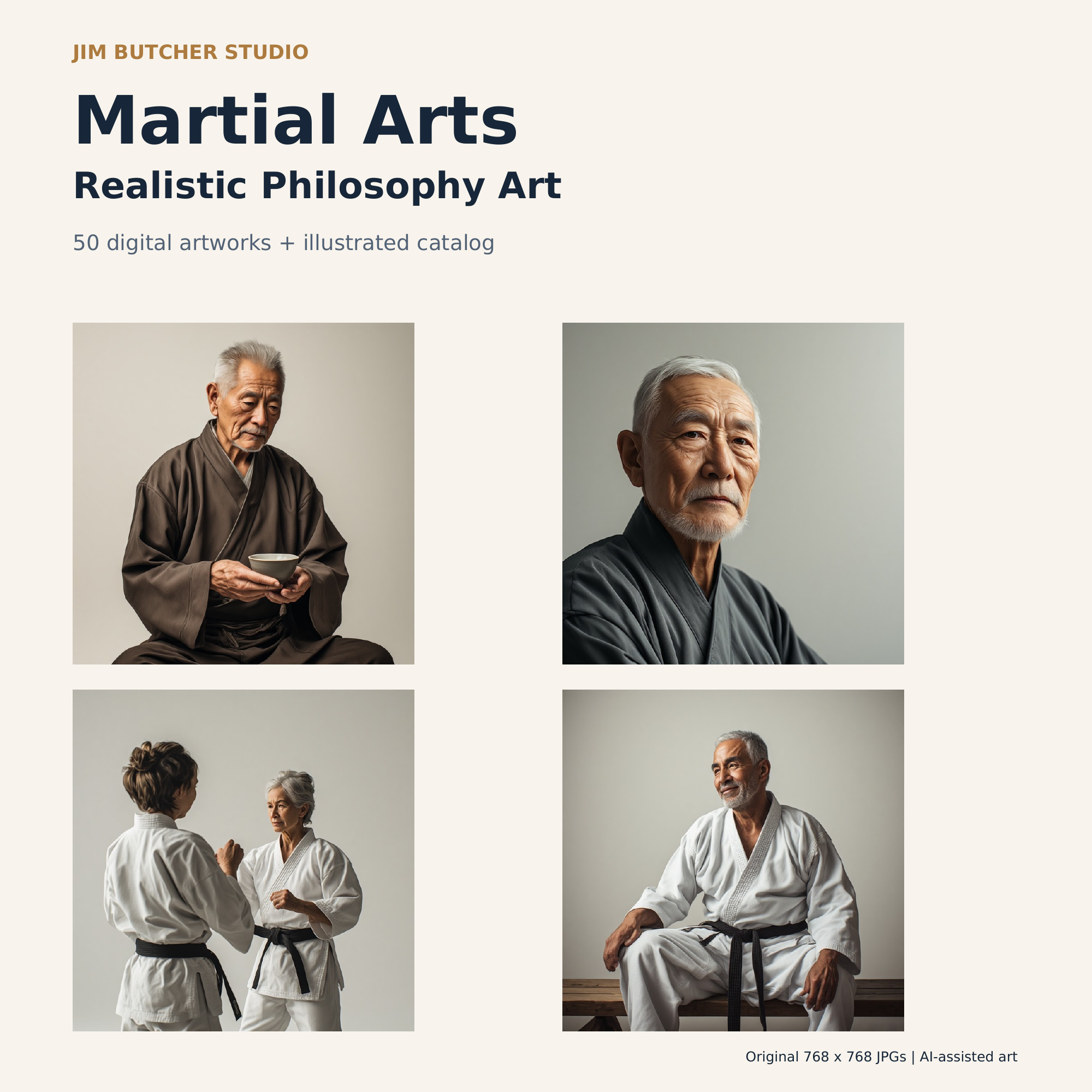 Published Realistic Martial Arts Philosophy Art collection cover